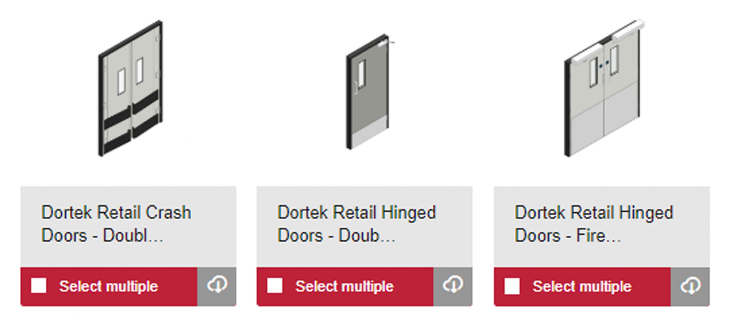 Dortek adds Retail Doors to its BIM objects