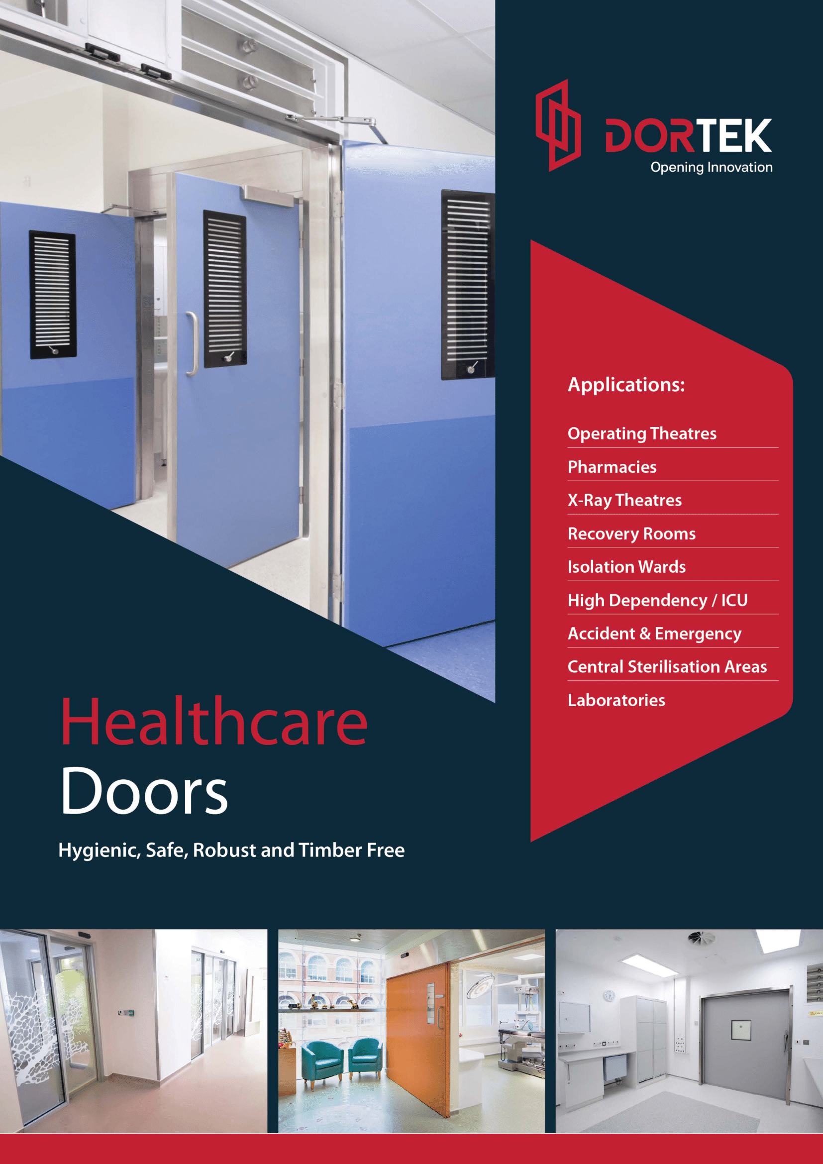 operating theatre doors, x-ray doors, icu doors