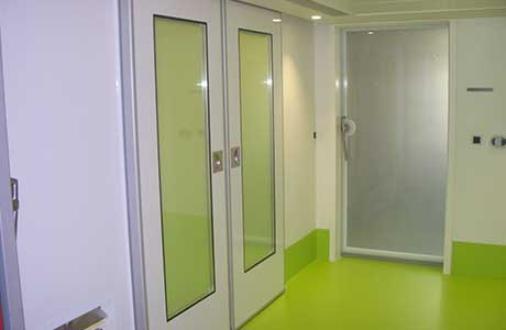 icu doors, cleanroom doors, hygienic doors