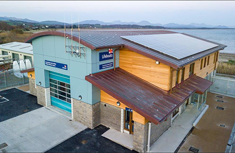Aerial shot of the Royal National Lifeboat Institution.