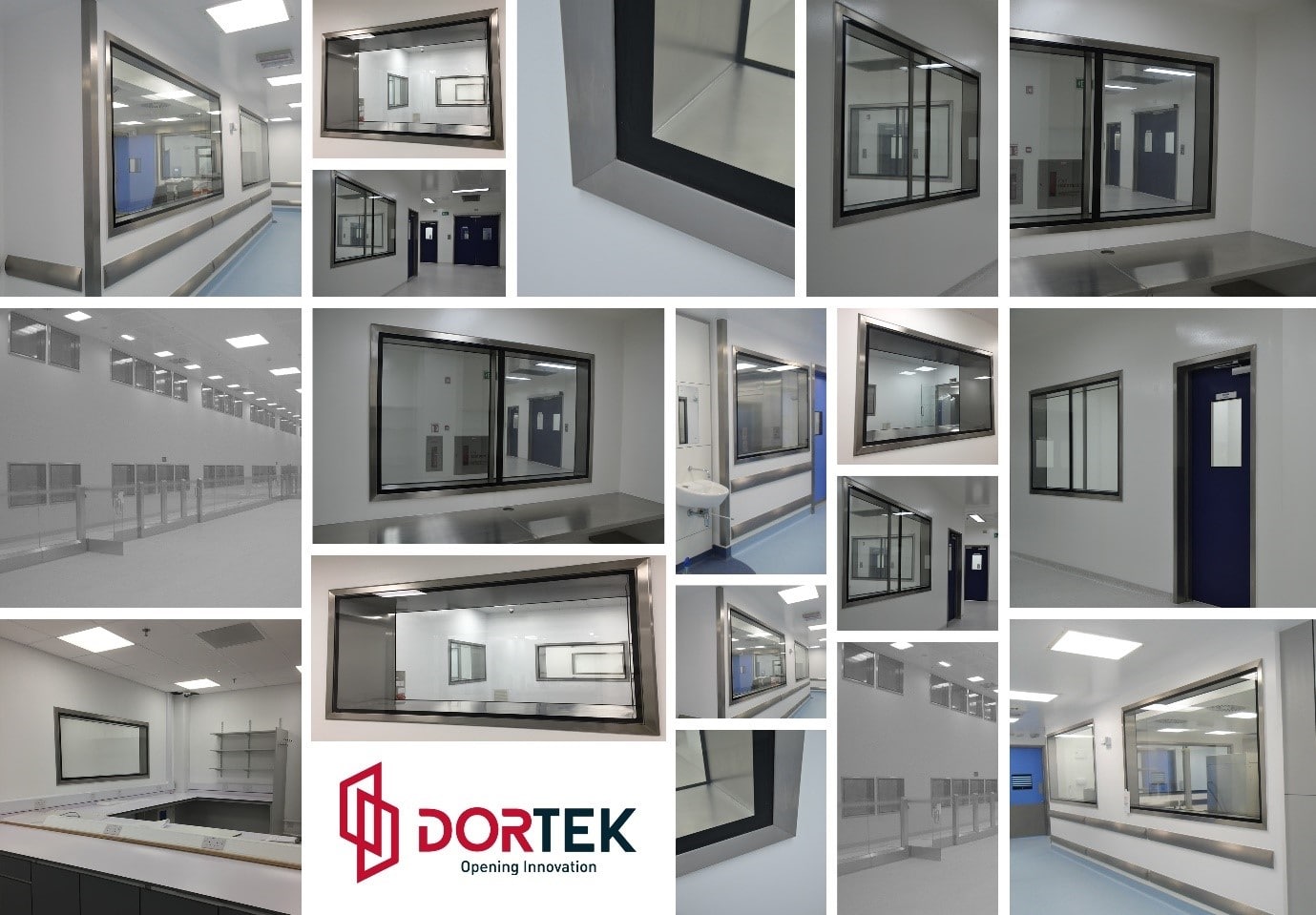 Collection of cleanroom windows.
