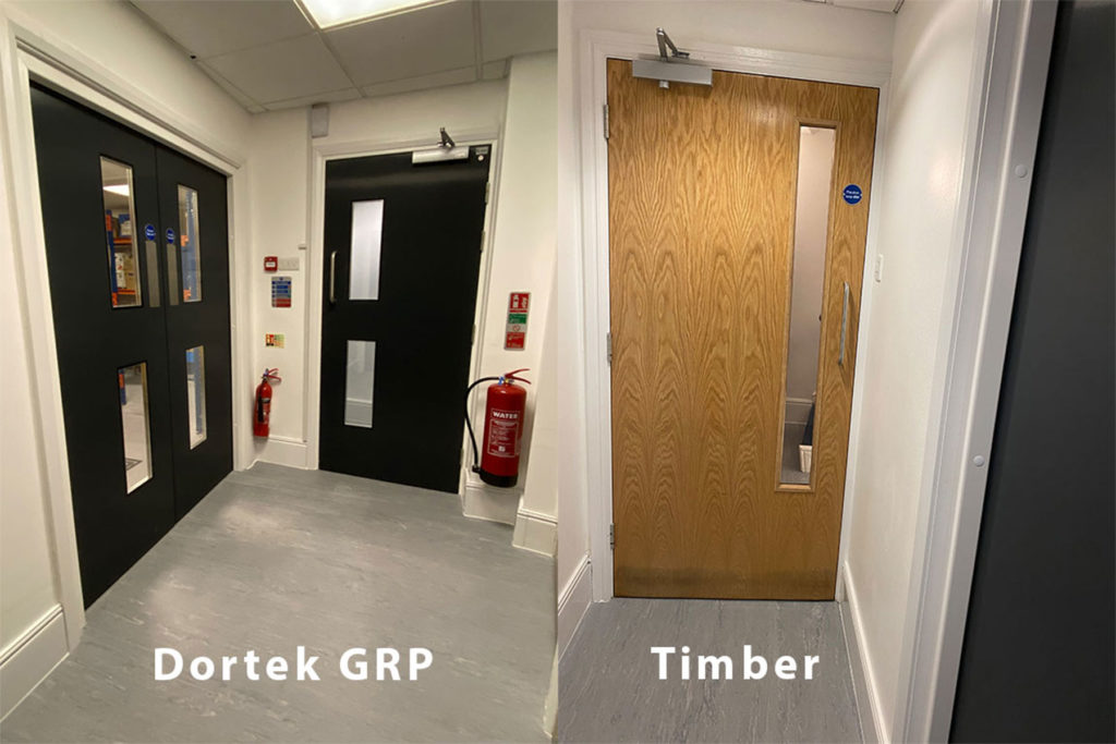 Dortek’s Waterproof Doors - GRP vs Timber. 