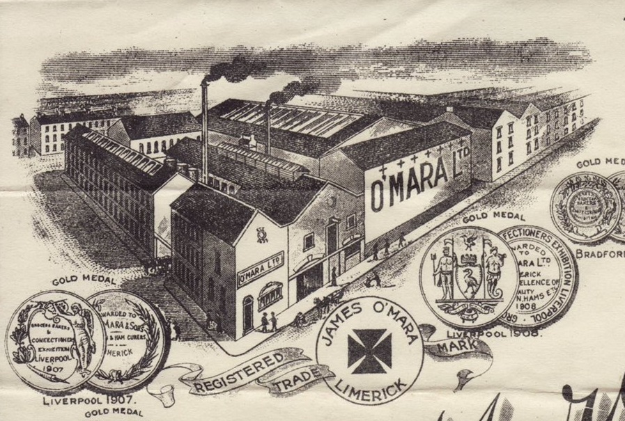 Drawing og O'Maras in its heyday 1908